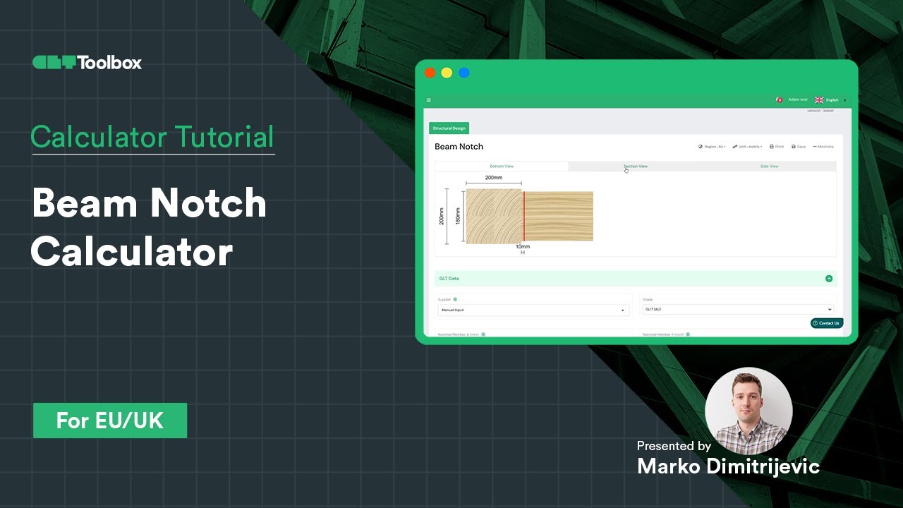 Beam Notch Calculator