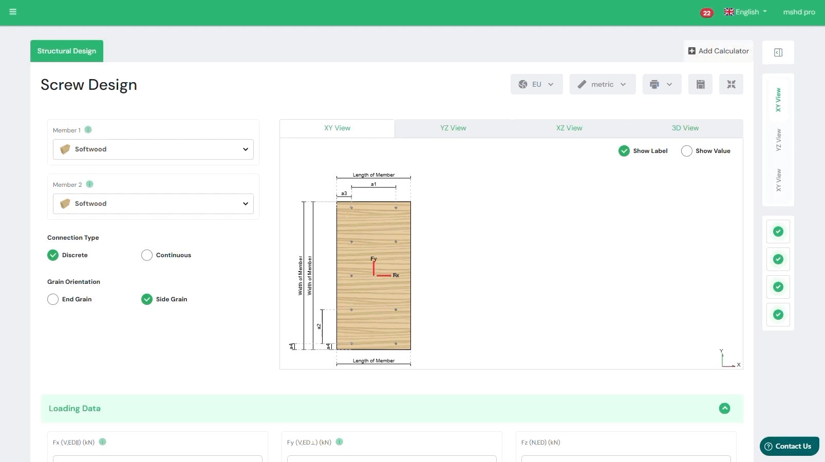 Screw Design Eurocode