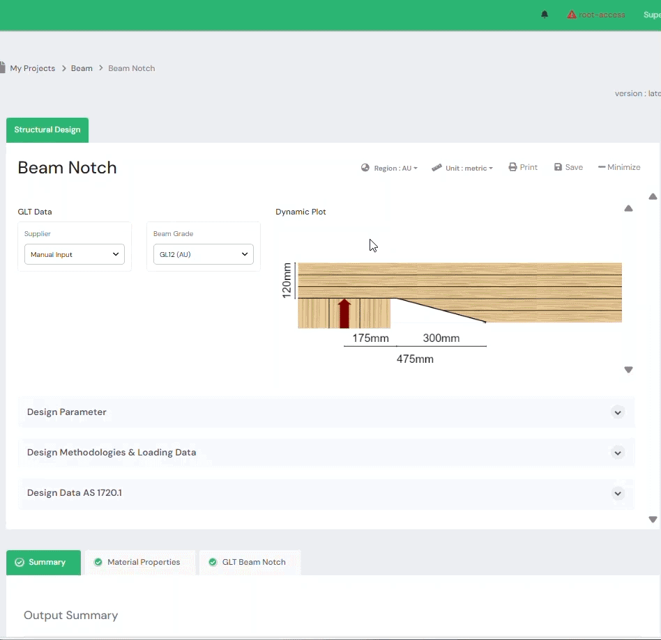 CLT-platta med urtag