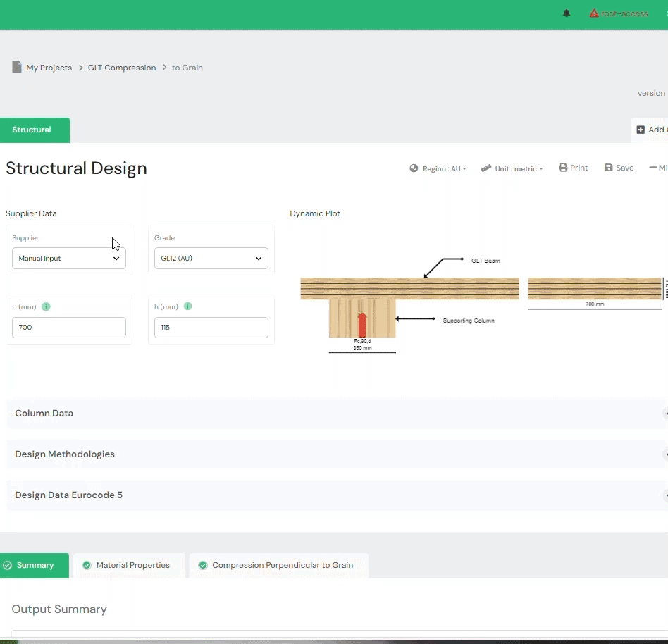CLT-platta med urtag