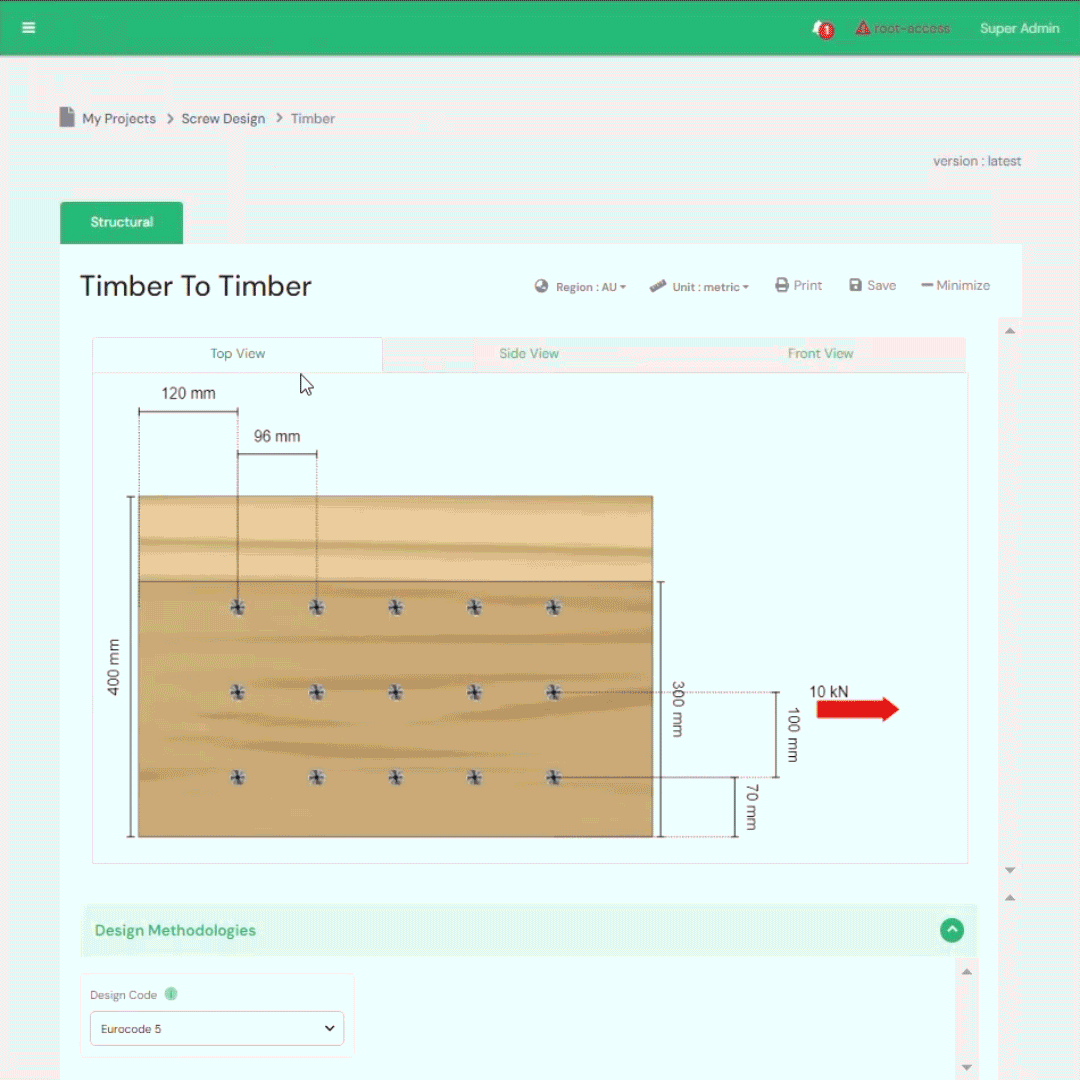 CLT-platta med urtag