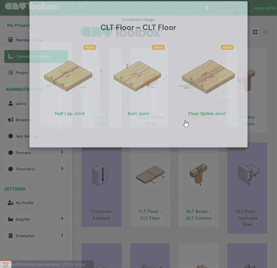 CLT-platta med urtag