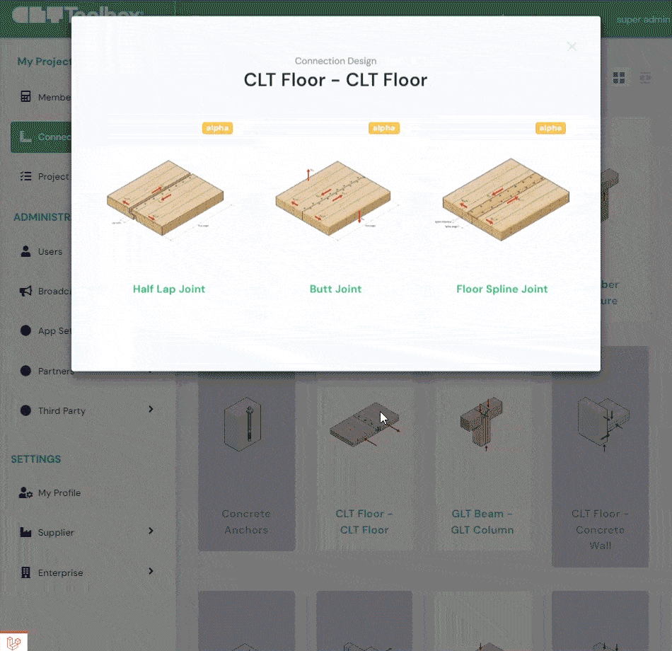 CLT-platta med urtag